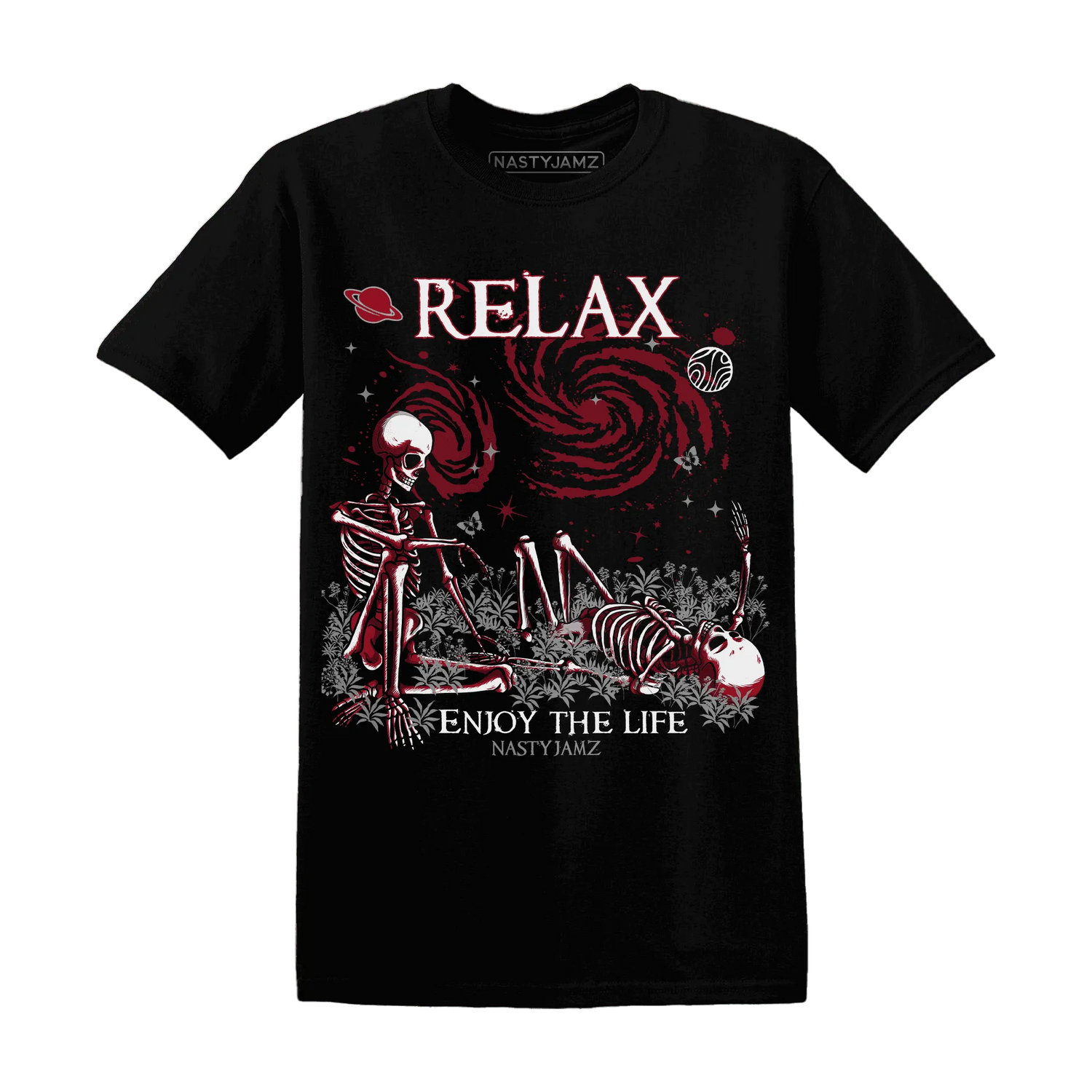 Retro-Red-Taxi-12s-NastyJamz-T-Shirt-Match-Relax