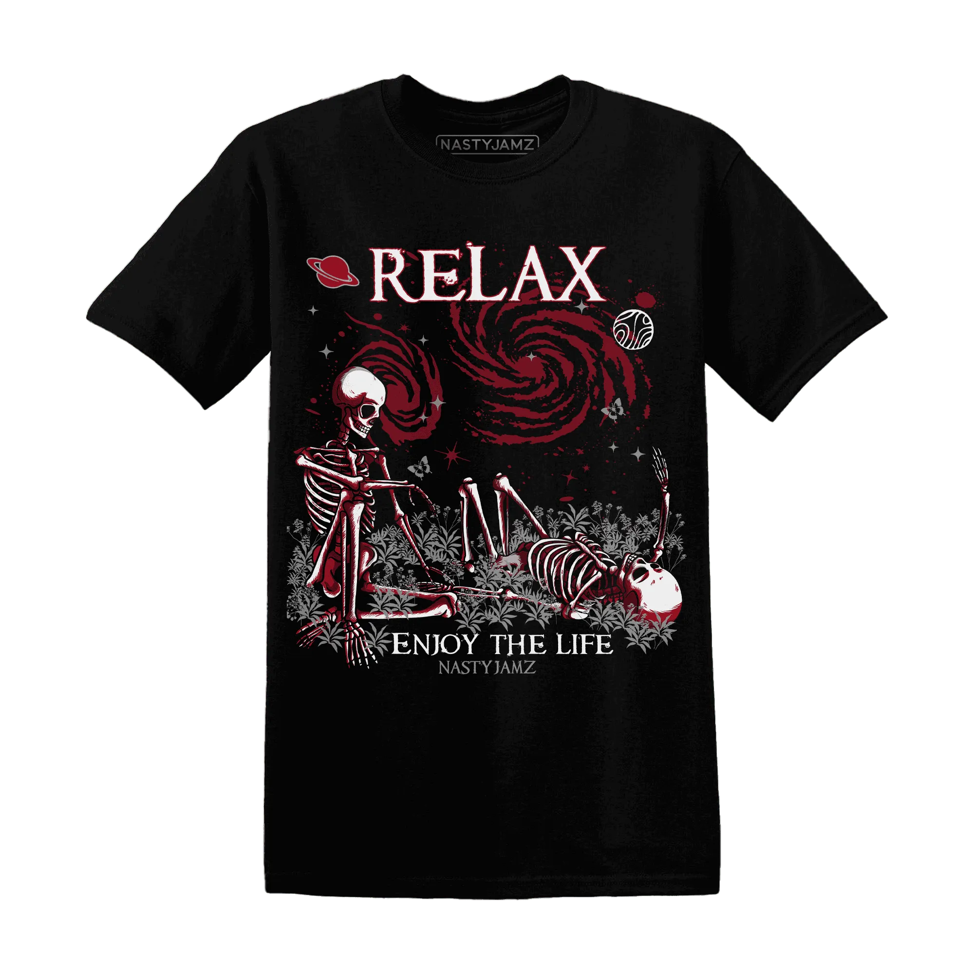 Retro-Red-Taxi-12s-NastyJamz-T-Shirt-Match-Relax