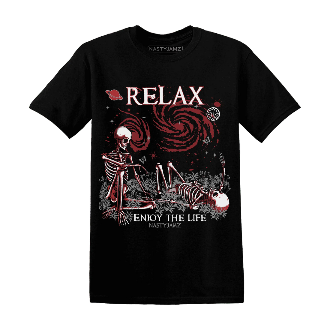 Black-Toe-Reimagined-Red-White-1s-T-Shirt-Match-Relax
