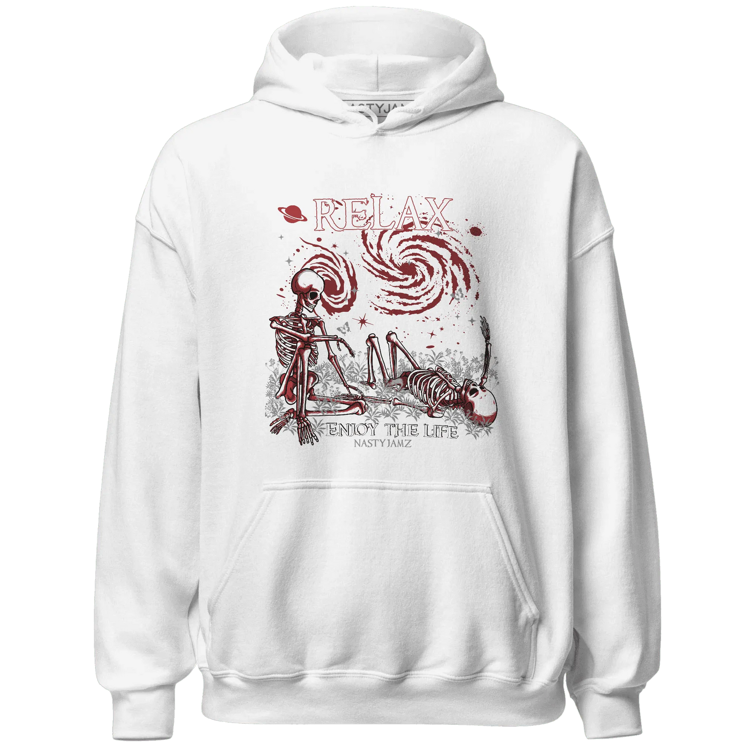 Black-Toe-Reimagined-Red-White-1s-Hoodie-Match-Relax