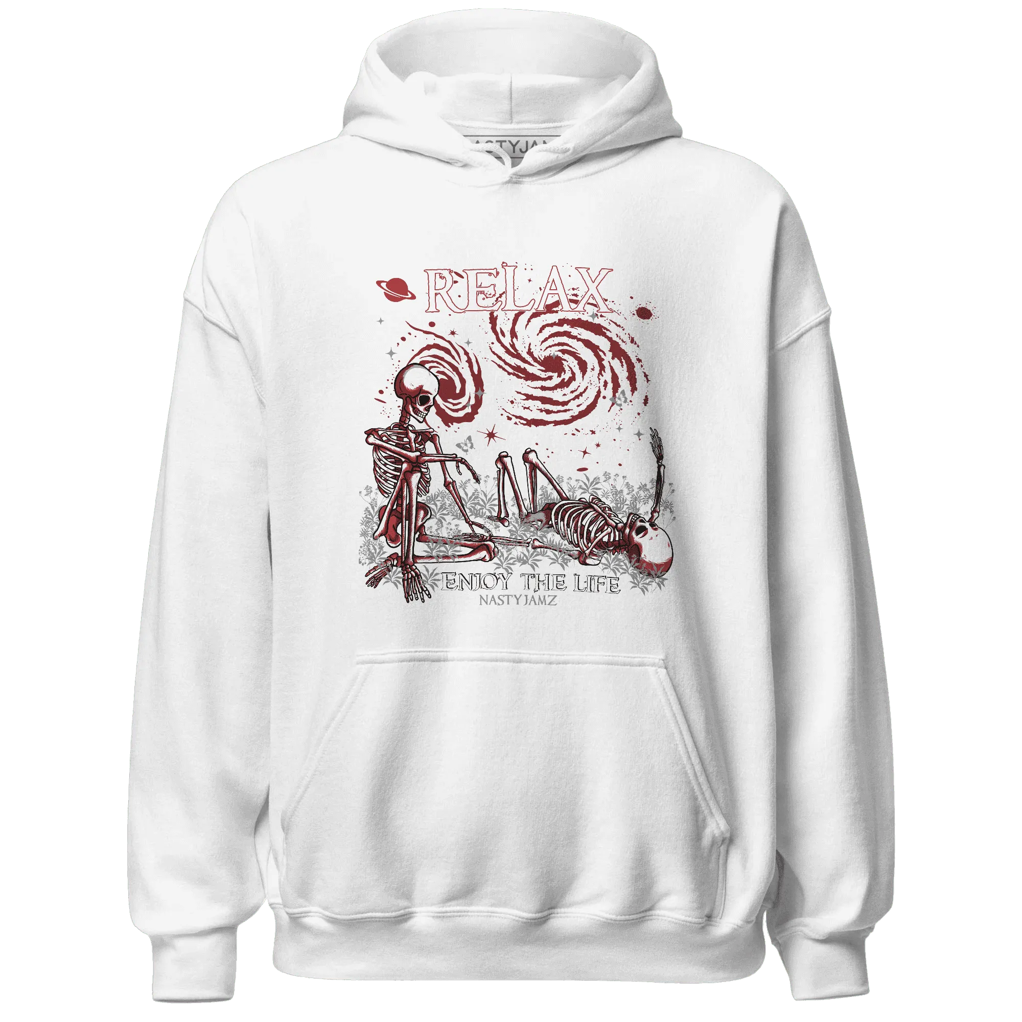 Black-Toe-Reimagined-Red-White-1s-Hoodie-Match-Relax