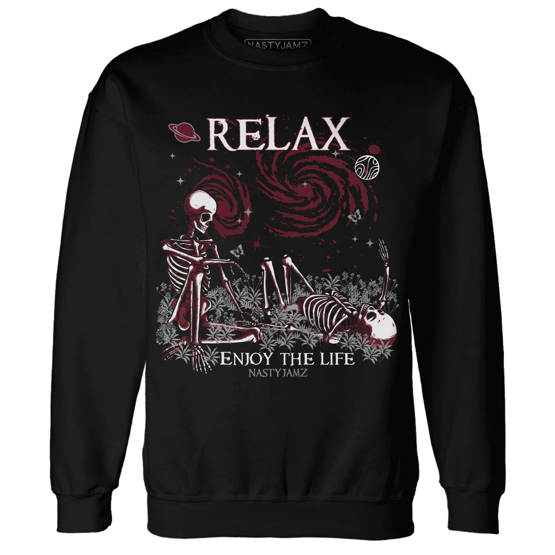 High-White-Team-Red-1s-NastyJamz-Sweatshirt-Match-Relax
