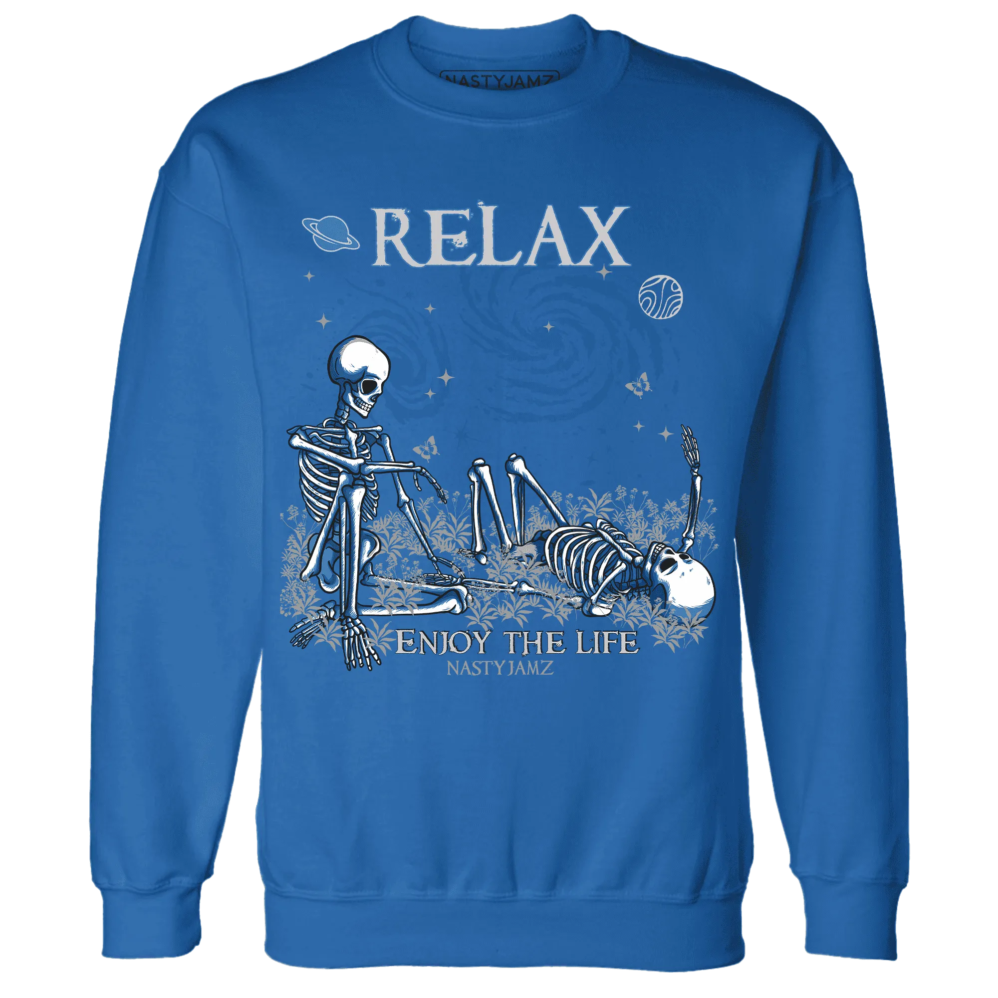 AJ-4-Industrial-Blue-NastyJamz-Sweatshirt-Match-Relax