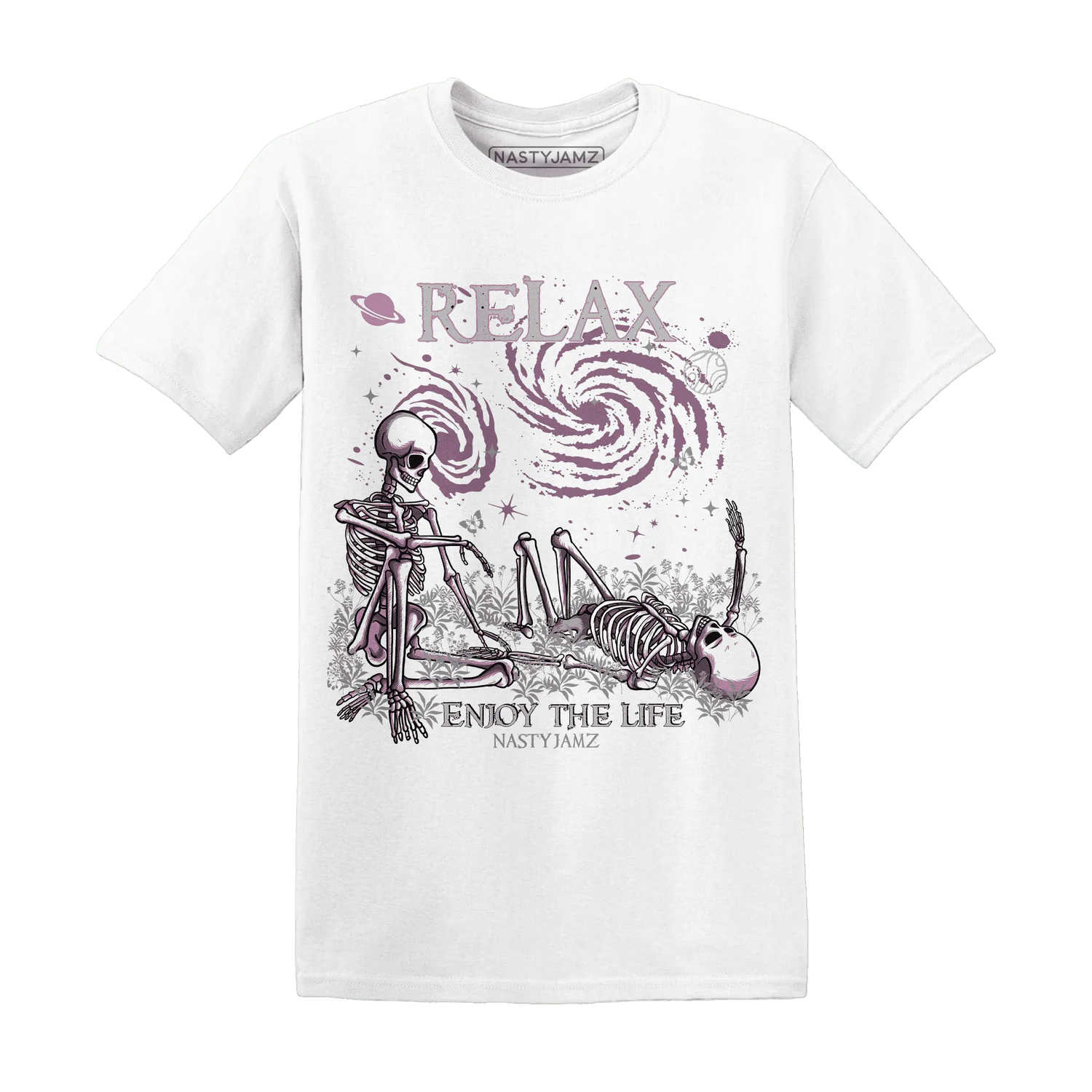 Orchid-Neutral-Grey-Black-White-4s-T-Shirt-Match-Relax