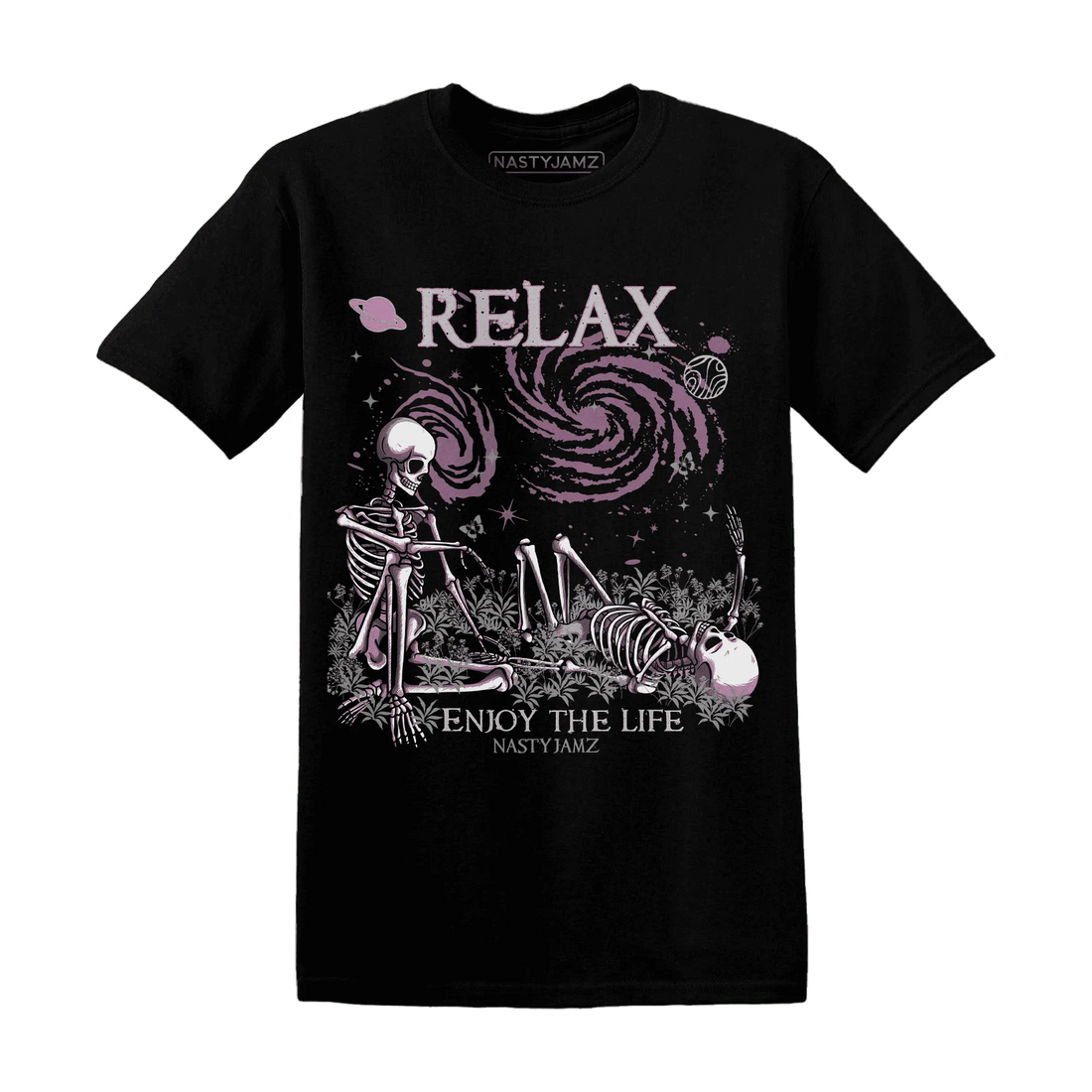 Orchid-Neutral-Grey-Black-White-4s-T-Shirt-Match-Relax