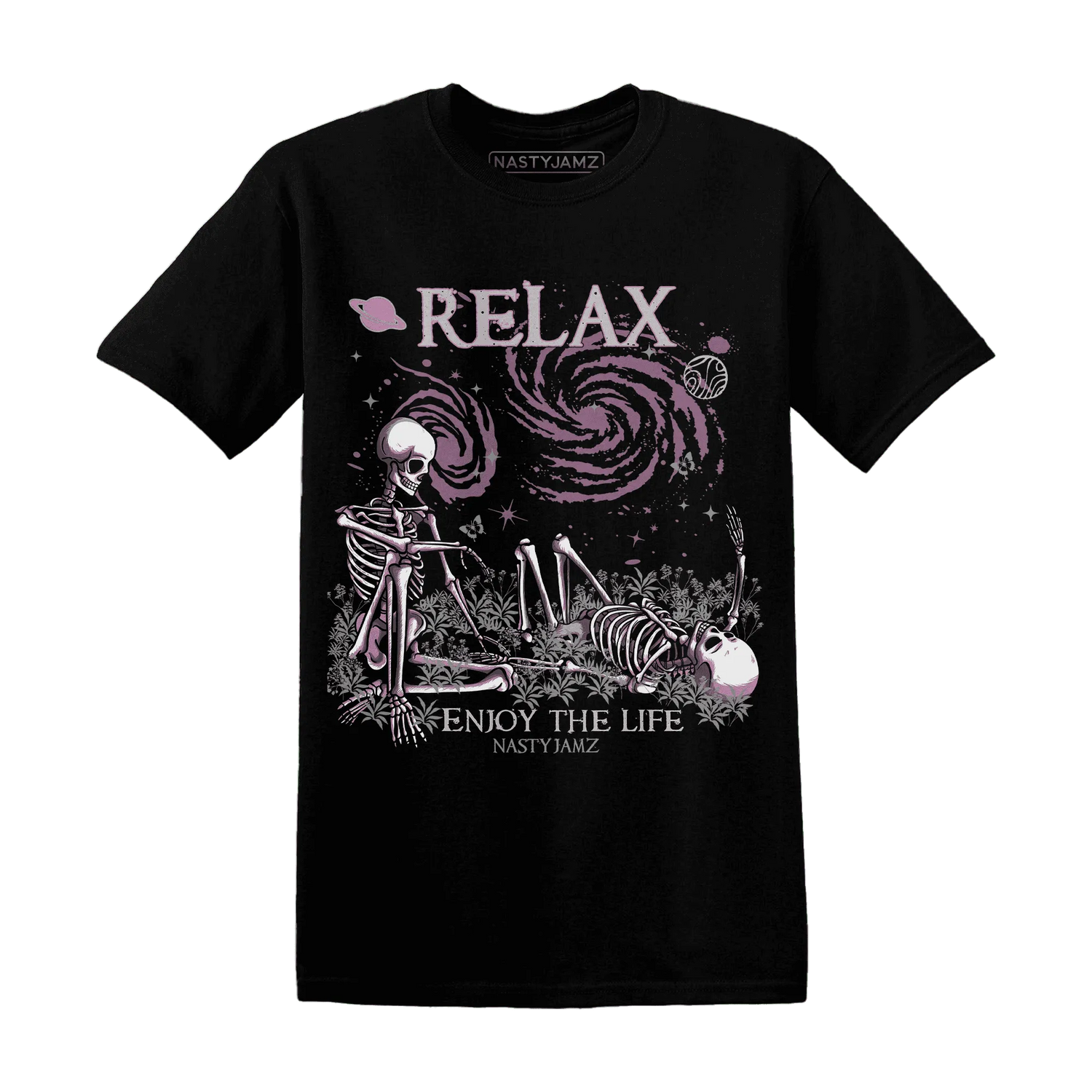 Orchid-Neutral-Grey-Black-White-4s-T-Shirt-Match-Relax