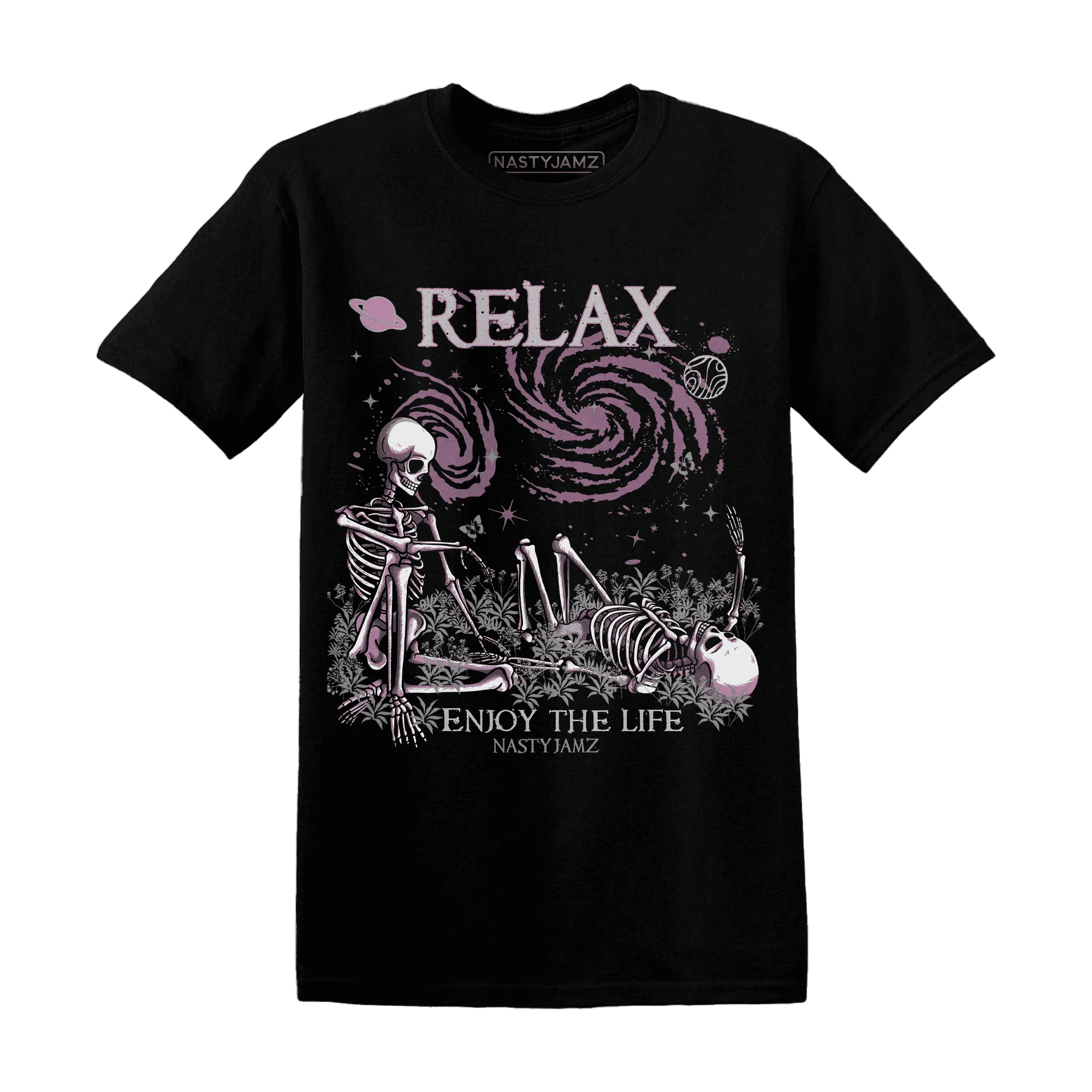 Orchid-Neutral-Grey-Black-White-4s-T-Shirt-Match-Relax