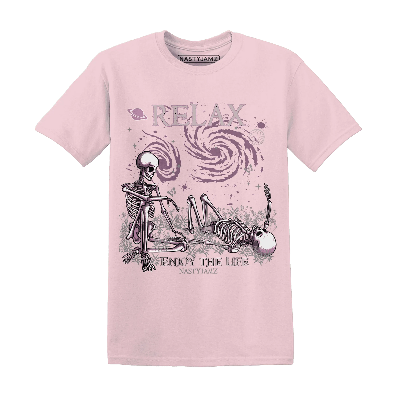 Orchid-Neutral-Grey-Black-White-4s-T-Shirt-Match-Relax