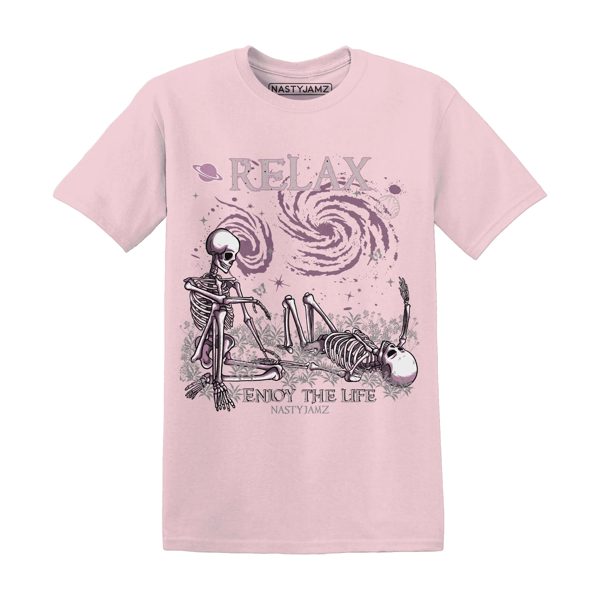 Orchid-Neutral-Grey-Black-White-4s-T-Shirt-Match-Relax