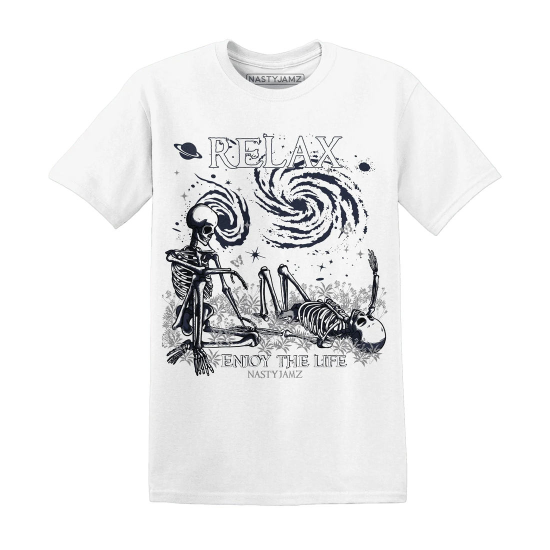 White-Navy-6s-NastyJamz-T-Shirt-Match-Relax
