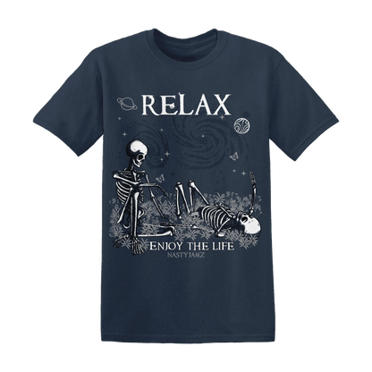 White-Navy-6s-NastyJamz-T-Shirt-Match-Relax