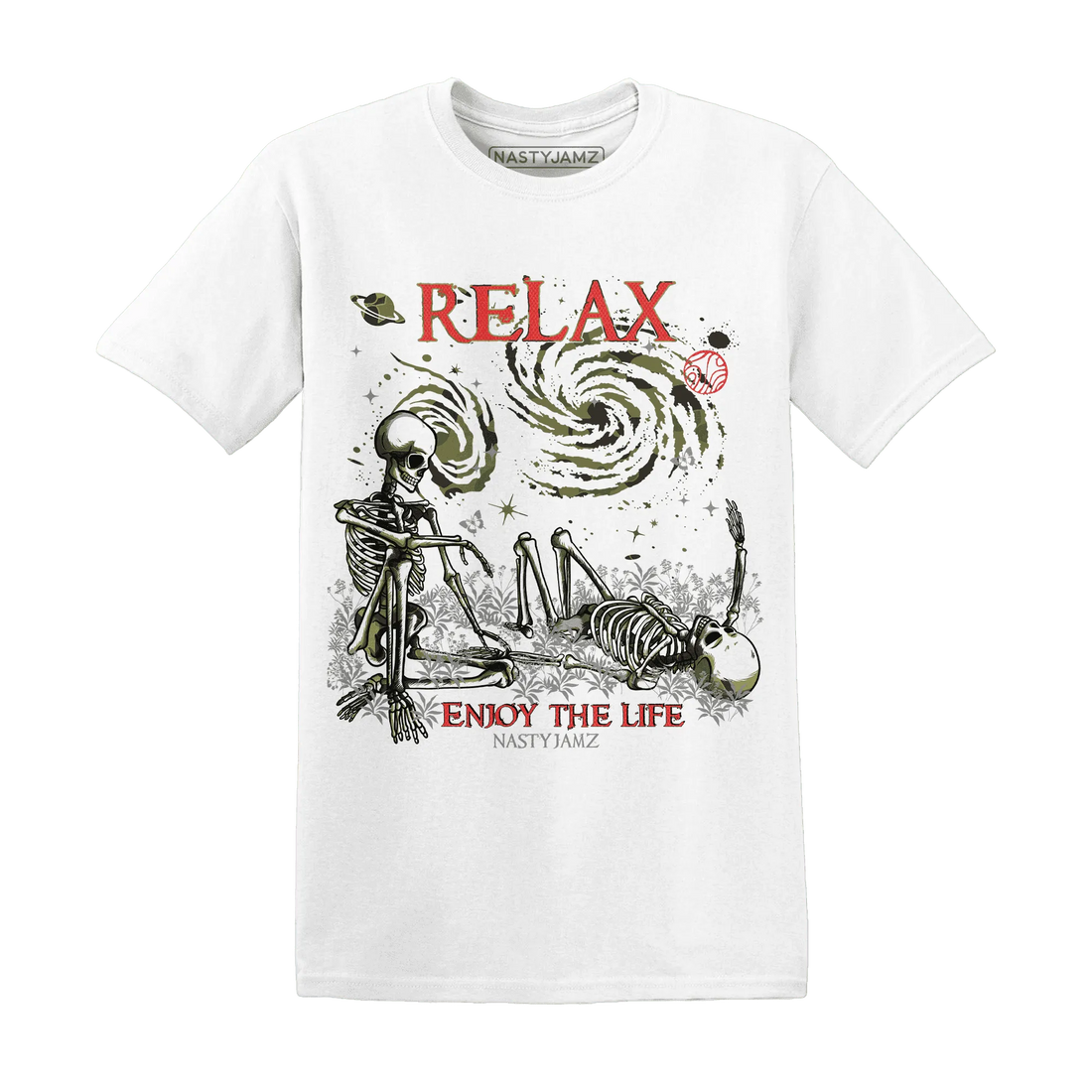 AM-90-Dark-Sage-Solar-Red-T-Shirt-Match-Relax