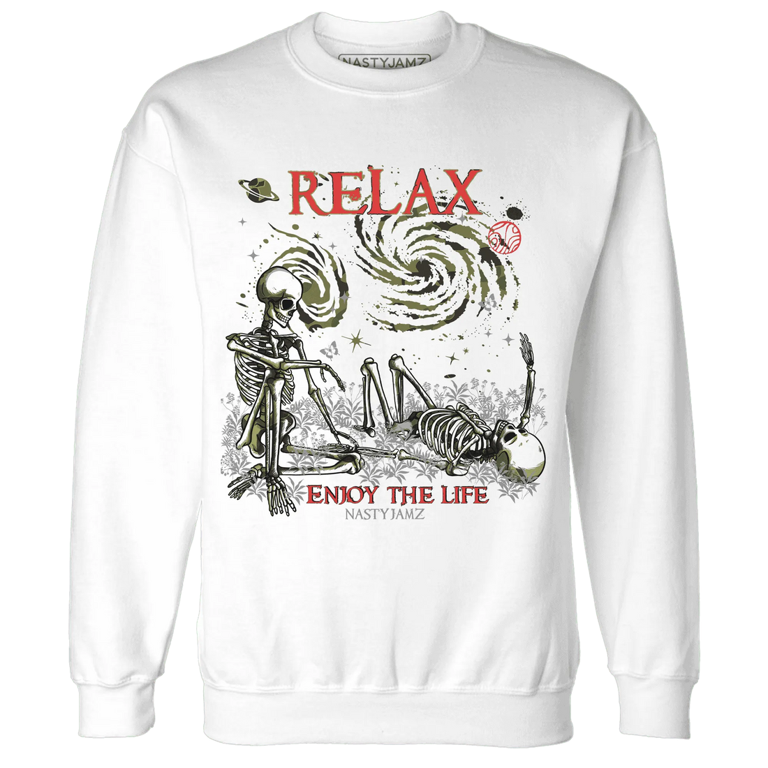 AM-90-Dark-Sage-Solar-Red-Sweatshirt-Match-Relax