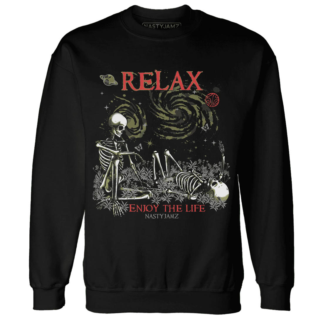 AM-90-Dark-Sage-Solar-Red-Sweatshirt-Match-Relax