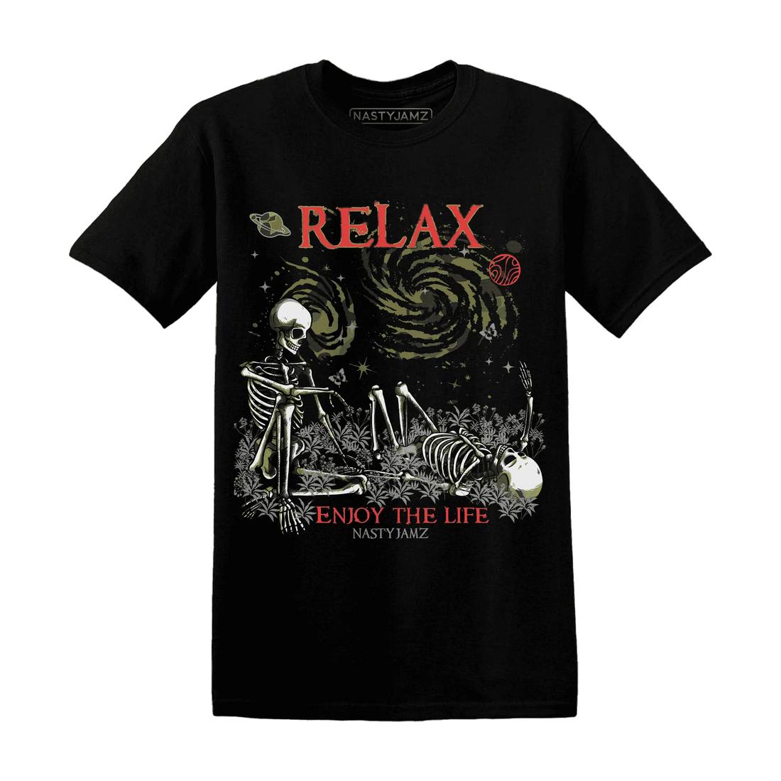 AM-90-Dark-Sage-Solar-Red-T-Shirt-Match-Relax