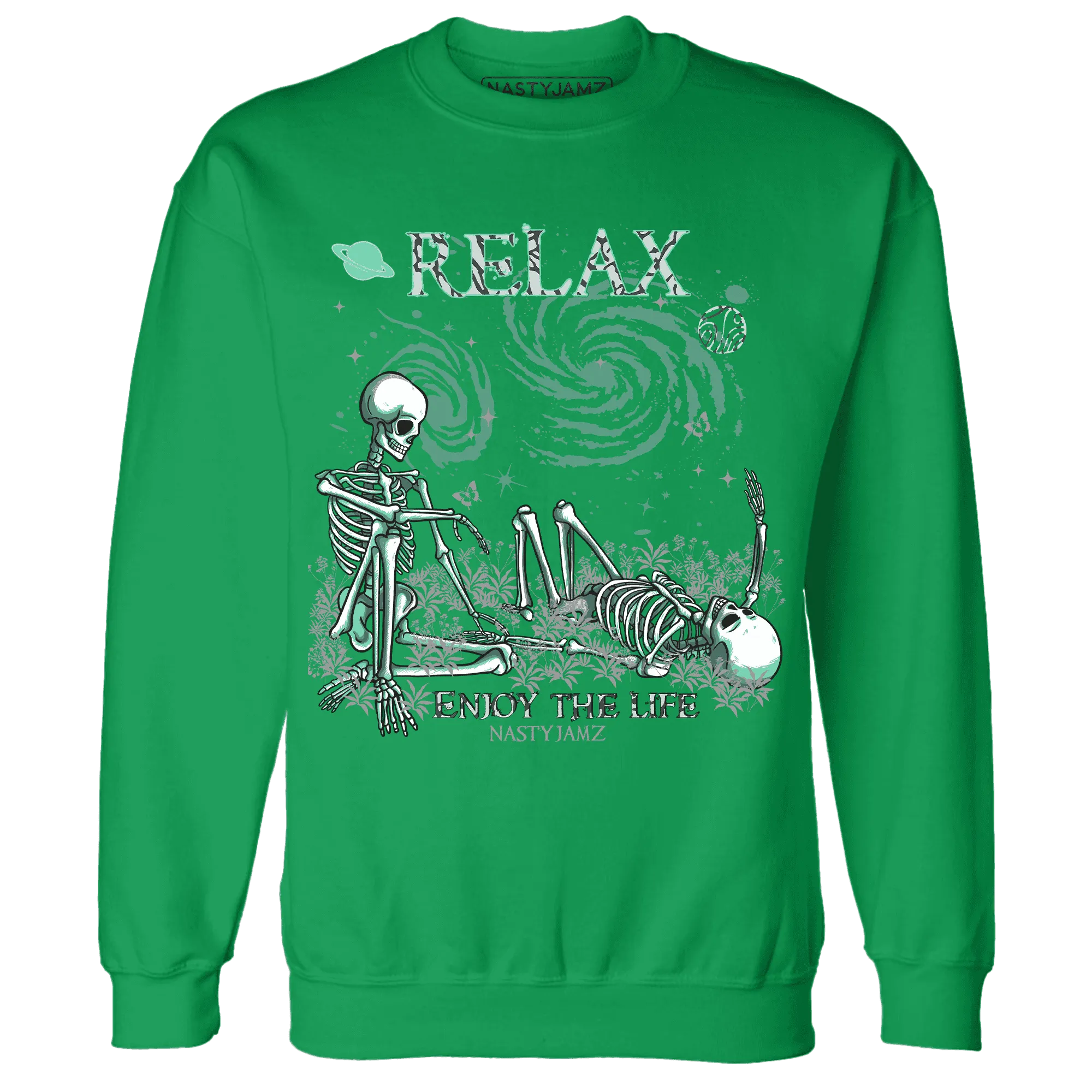 Green-Glow-3s-NastyJamz-Sweatshirt-Match-Relax