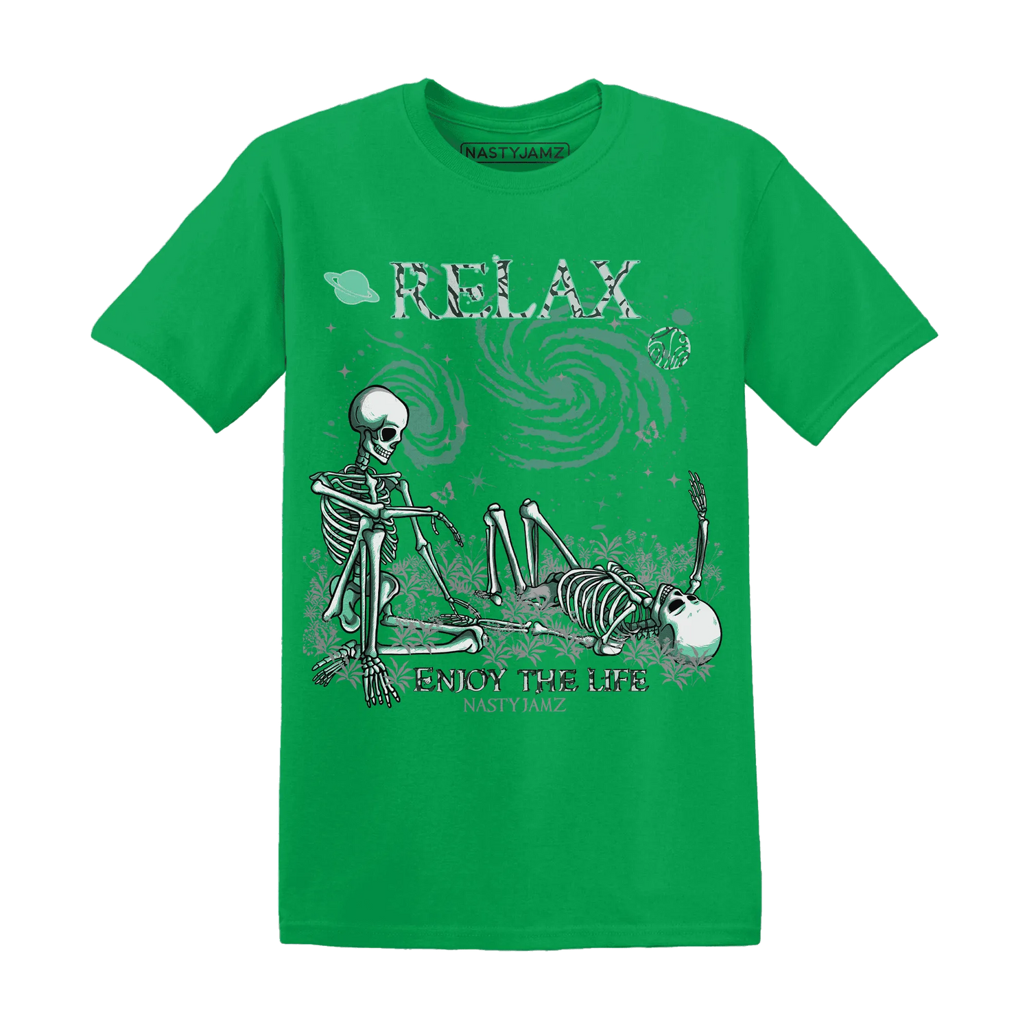 Green-Glow-3s-NastyJamz-T-Shirt-Match-Relax