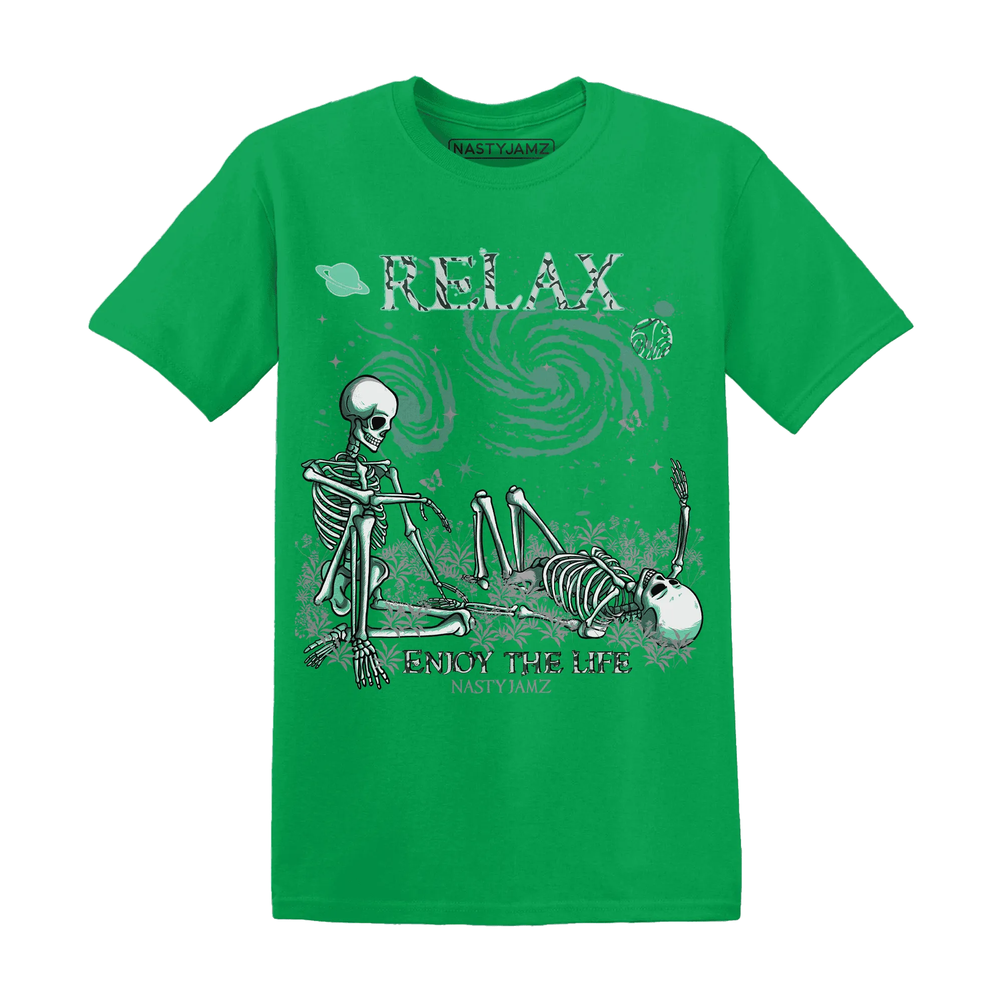 Green-Glow-3s-NastyJamz-T-Shirt-Match-Relax