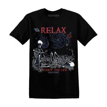 VaporMax-Air-Plus-Midnight-Navy-Gold-Black-T-Shirt-Match-Relax