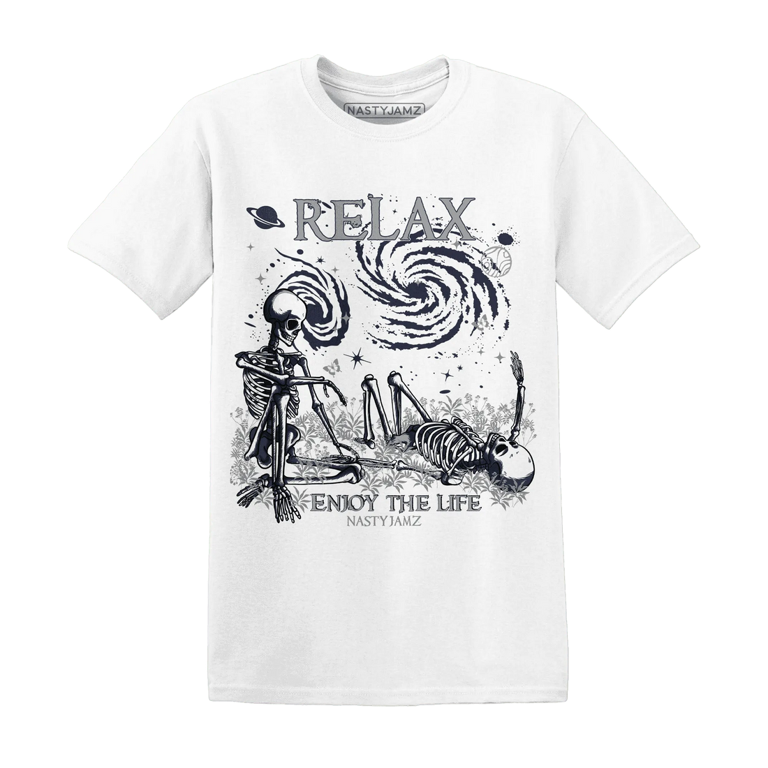 VaporMax-Plus-Midnight-Navy-White-Metallic-Silver-T-Shirt-Match-Relax