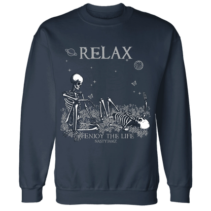 VaporMax-Plus-Midnight-Navy-White-Metallic-Silver-Sweatshirt-Match-Relax