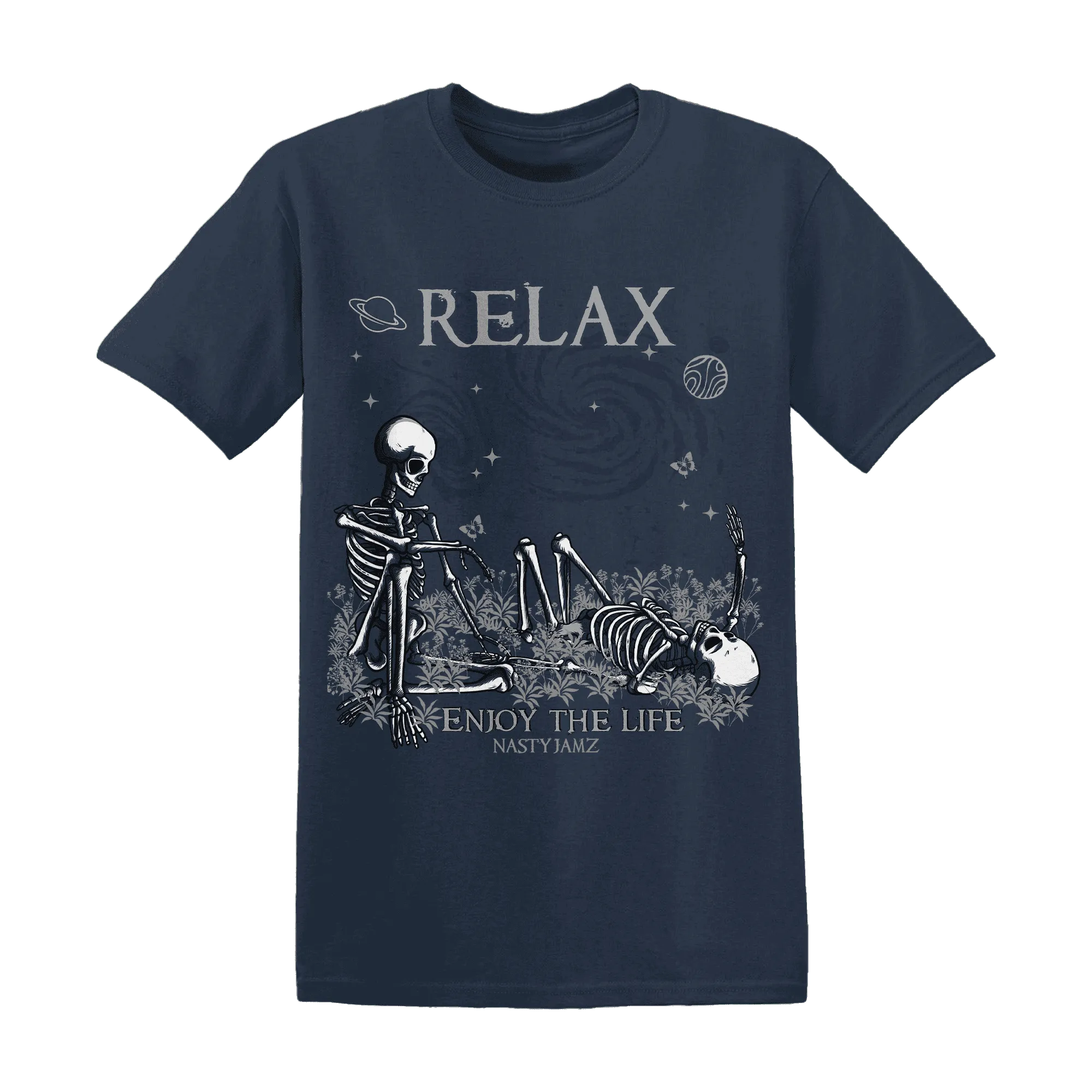 VaporMax-Plus-Midnight-Navy-White-Metallic-Silver-T-Shirt-Match-Relax