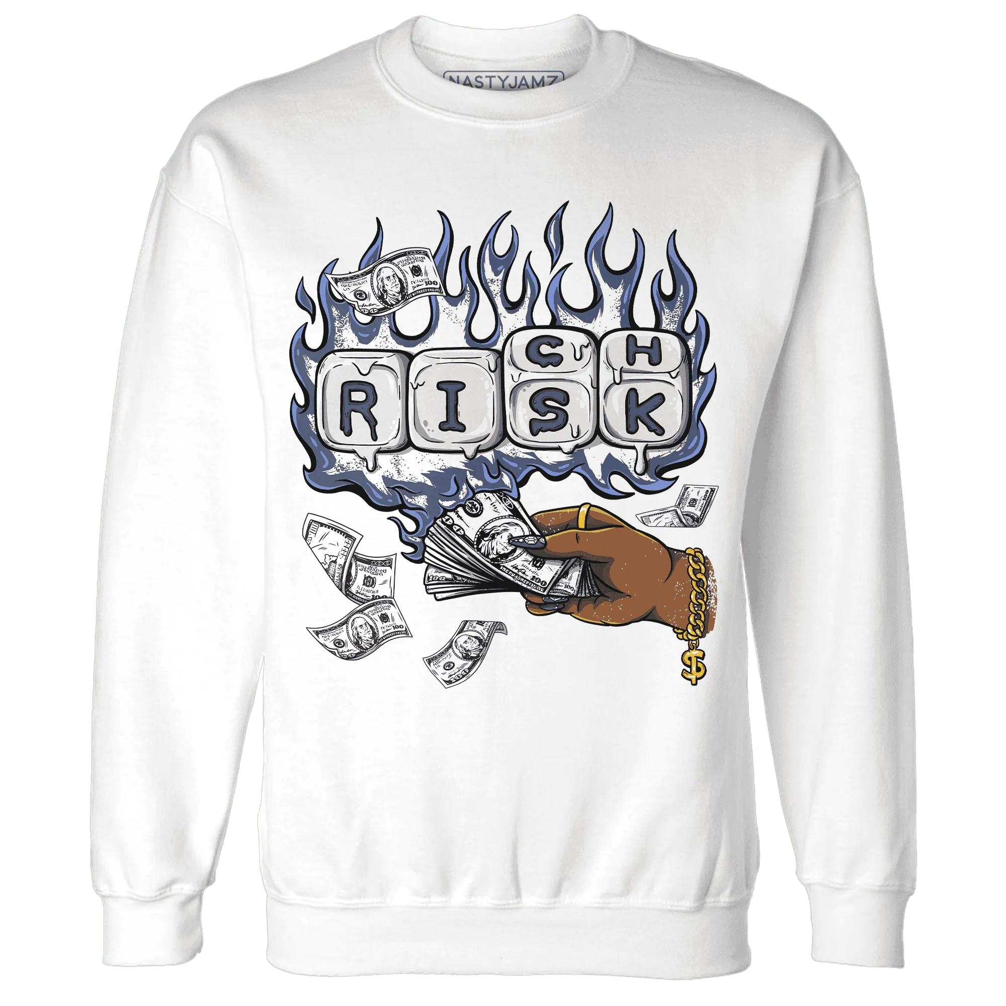 Low-Diffused-Blue-11s-Sweatshirt-Match-Rich-Or-Risk