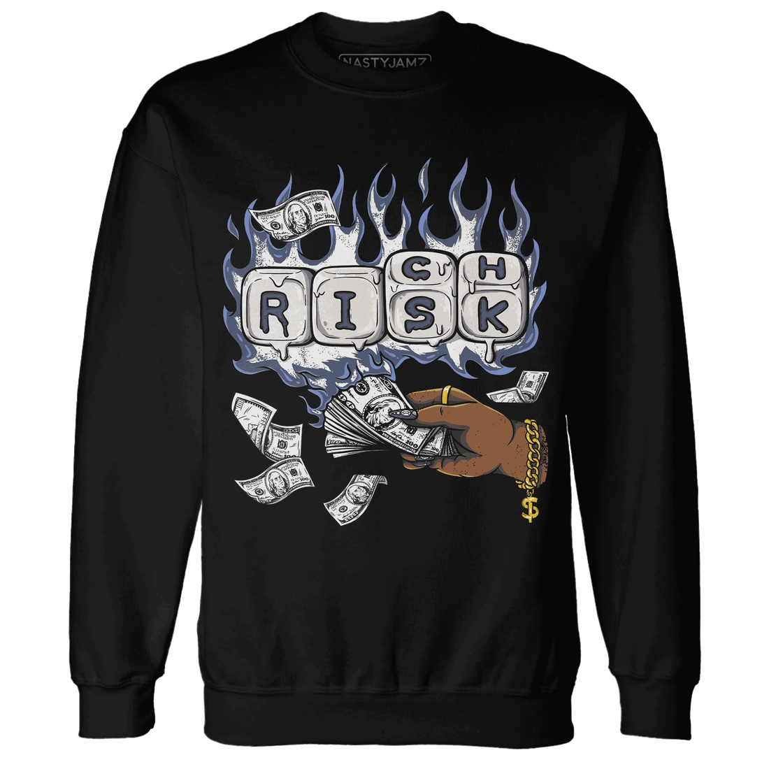 Low-Diffused-Blue-11s-Sweatshirt-Match-Rich-Or-Risk