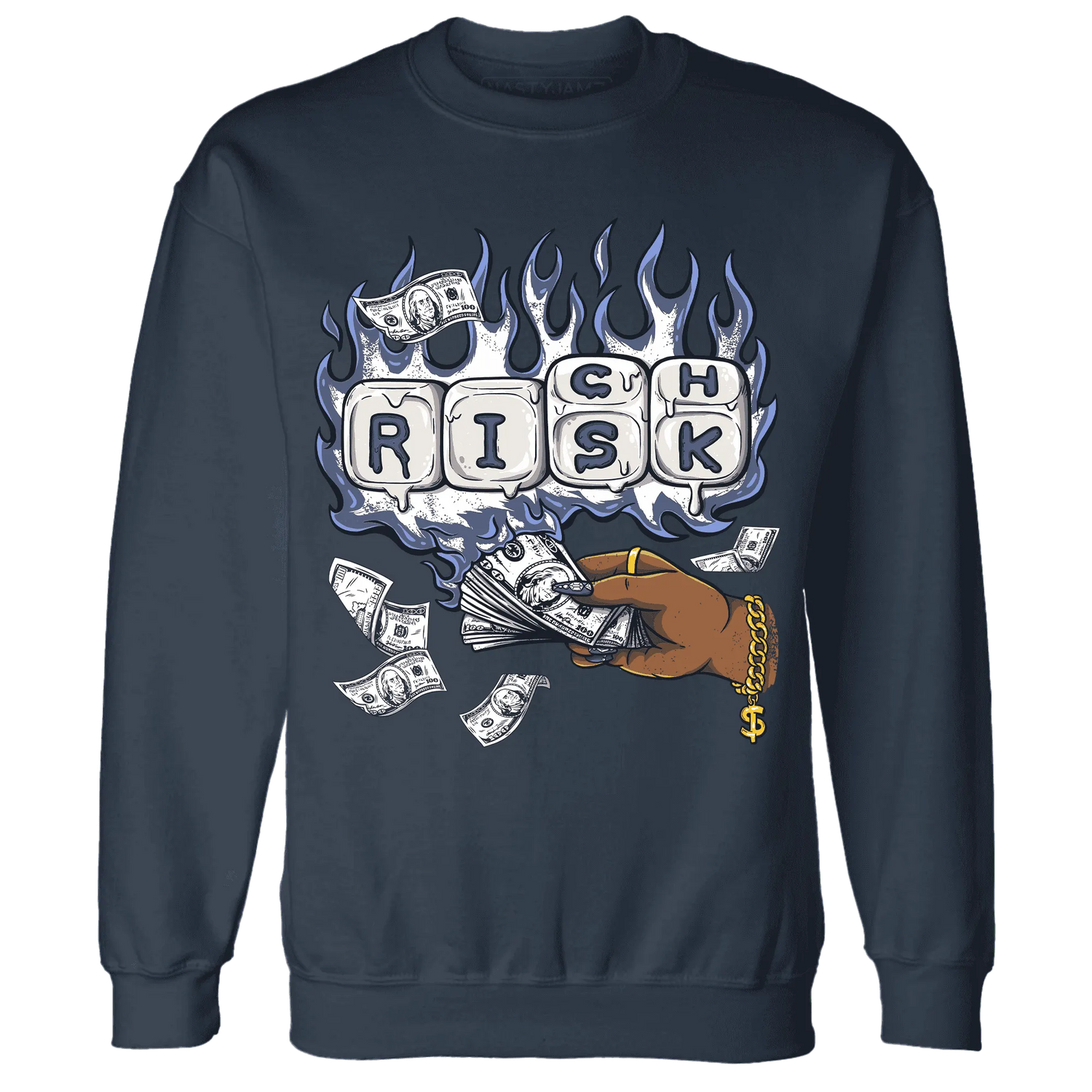 Low-Diffused-Blue-11s-Sweatshirt-Match-Rich-Or-Risk