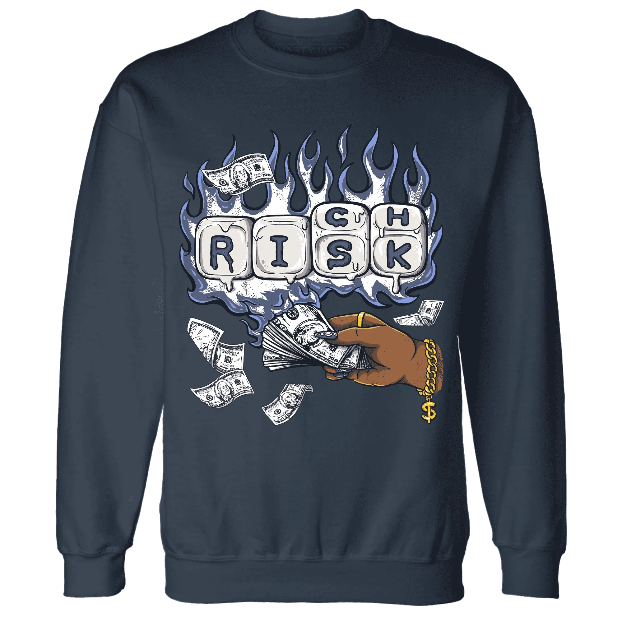 Low-Diffused-Blue-11s-Sweatshirt-Match-Rich-Or-Risk