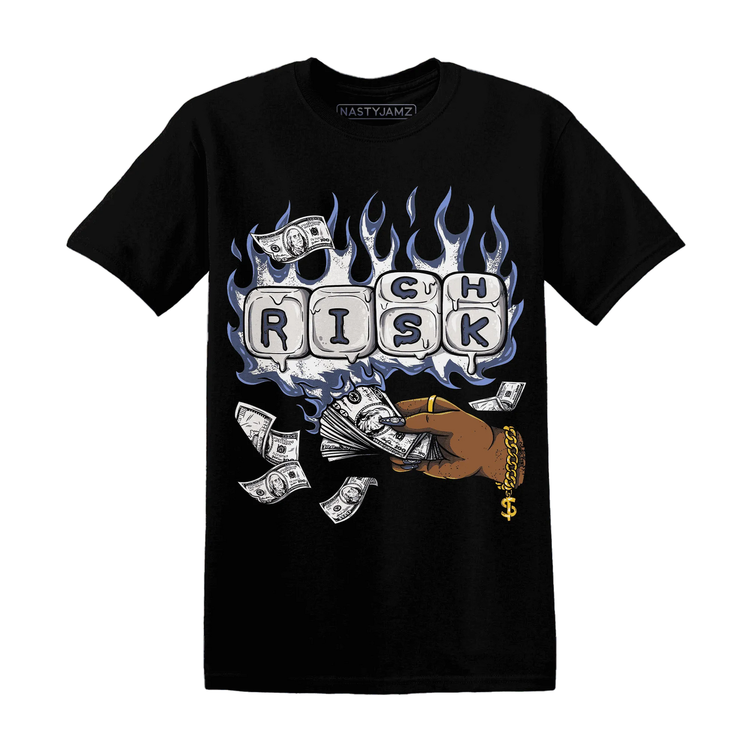 Low-Diffused-Blue-11s-T-Shirt-Match-Rich-Or-Risk