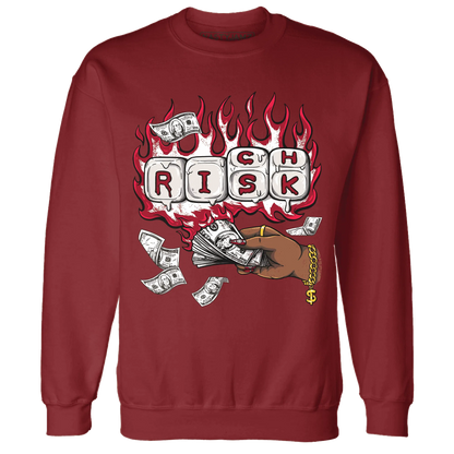 Retro-Red-Taxi-12s-Sweatshirt-Match-Rich-Or-Risk