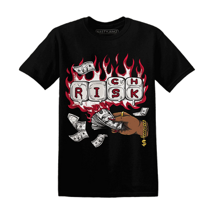 Retro-Red-Taxi-12s-T-Shirt-Match-Rich-Or-Risk