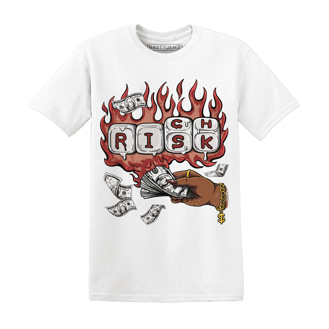 Dune-Red-13s-T-Shirt-Match-Rich-Or-Risk