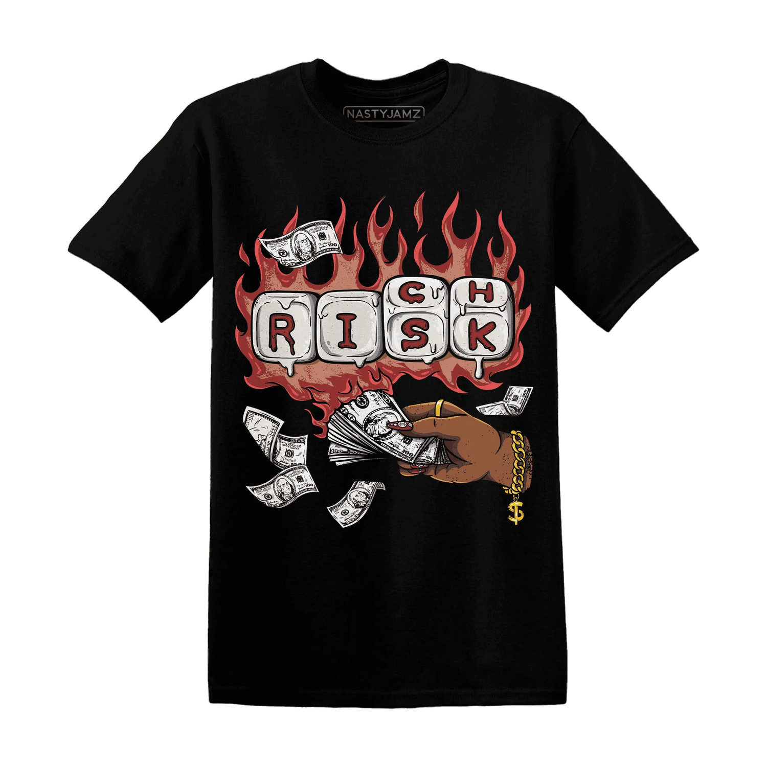Dune-Red-13s-T-Shirt-Match-Rich-Or-Risk