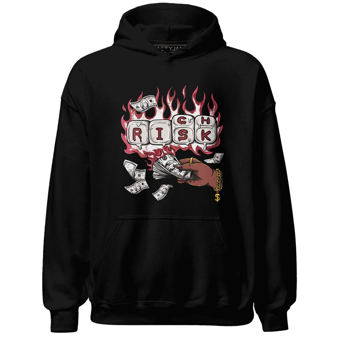 High-87-Metallic-Burgundy-1s-Hoodie-Match-Rich-Or-Risk