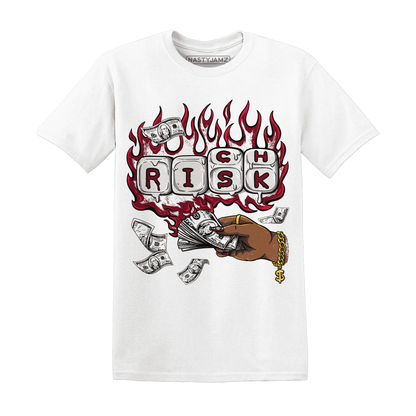 High-White-Team-Red-1s-T-Shirt-Match-Rich-Or-Risk