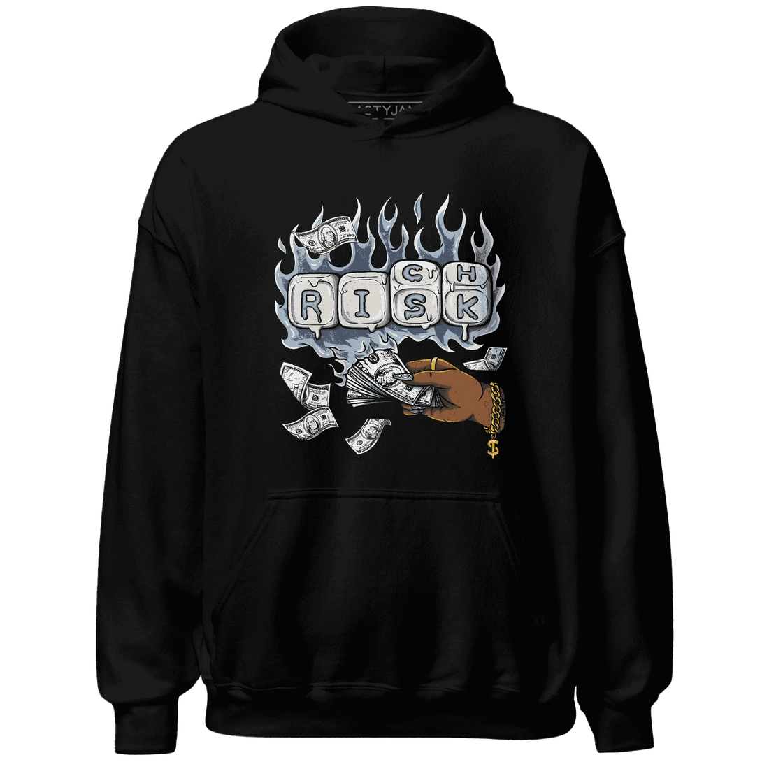 Mid-Diffused-Blue-Grey-1s-Hoodie-Match-Rich-Or-Risk