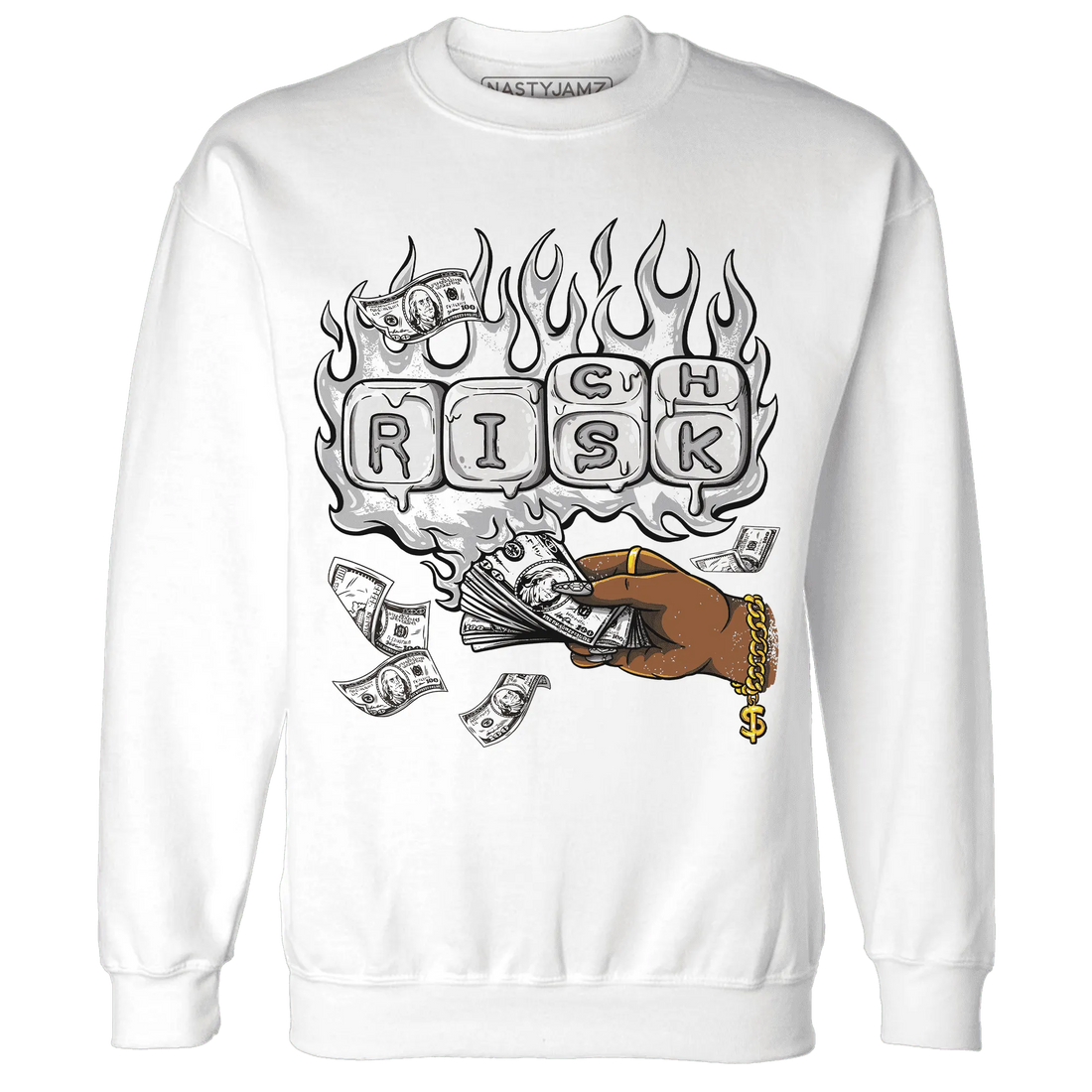 Wolf-Grey-1s-Sweatshirt-Match-Rich-Or-Risk