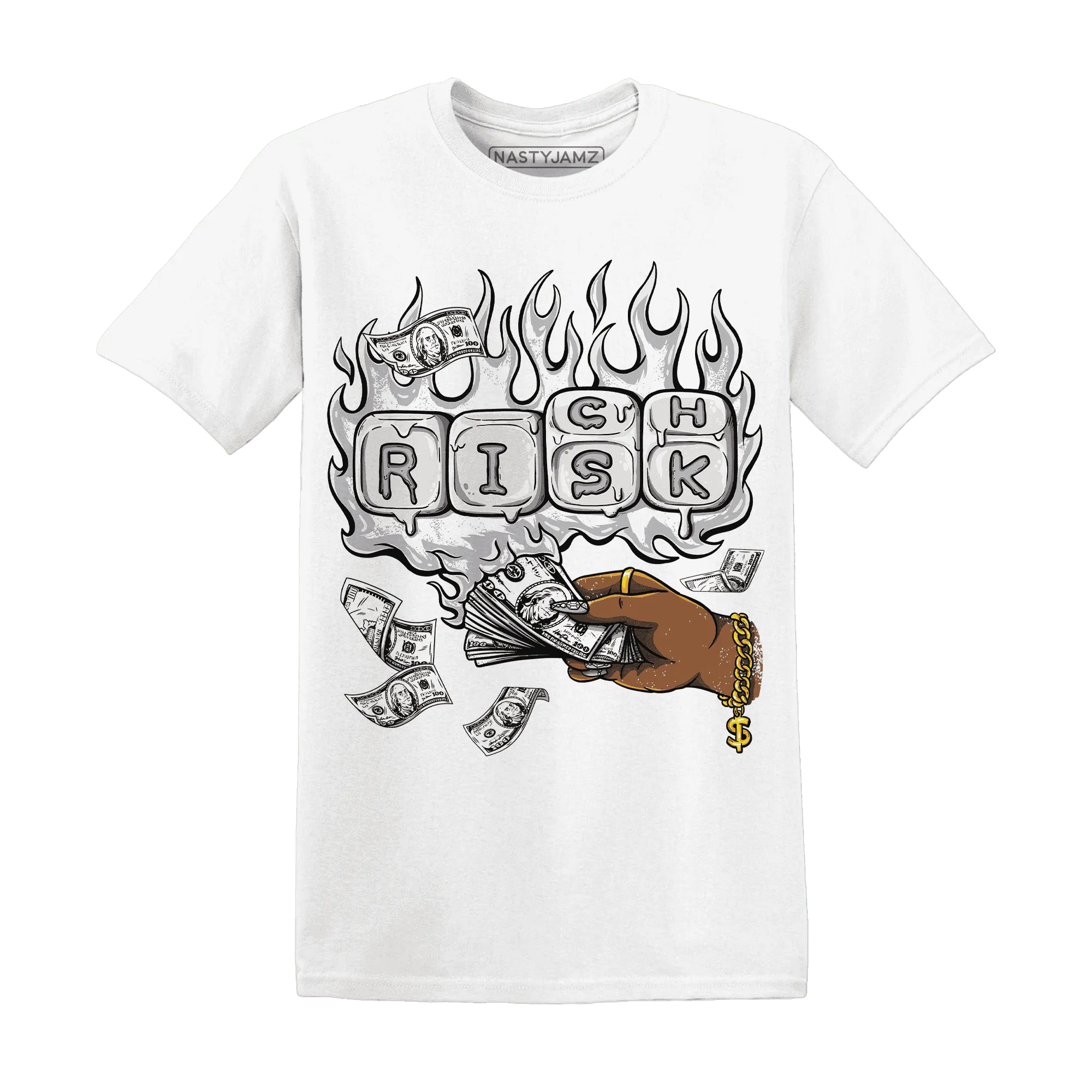 Cement-Grey-3s-T-Shirt-Match-Rich-Or-Risk