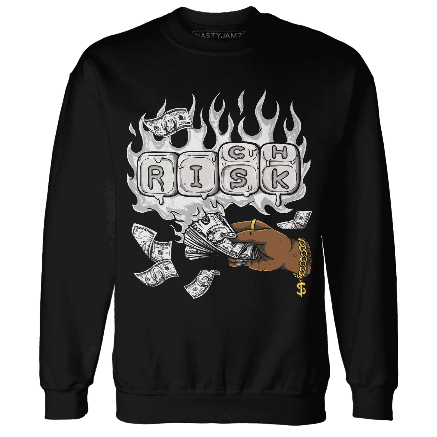 Cement-Grey-3s-Sweatshirt-Match-Rich-Or-Risk