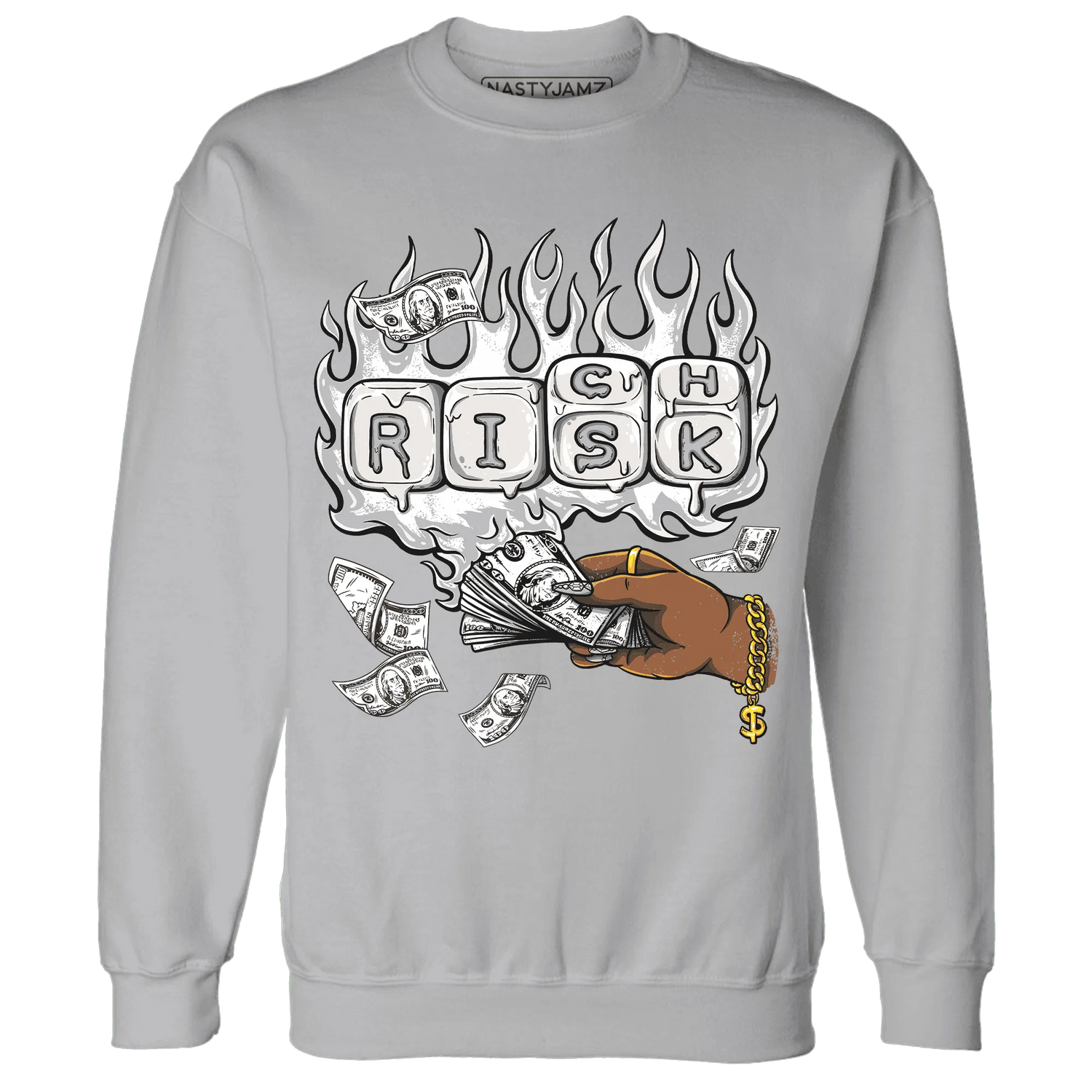 Cement-Grey-3s-Sweatshirt-Match-Rich-Or-Risk