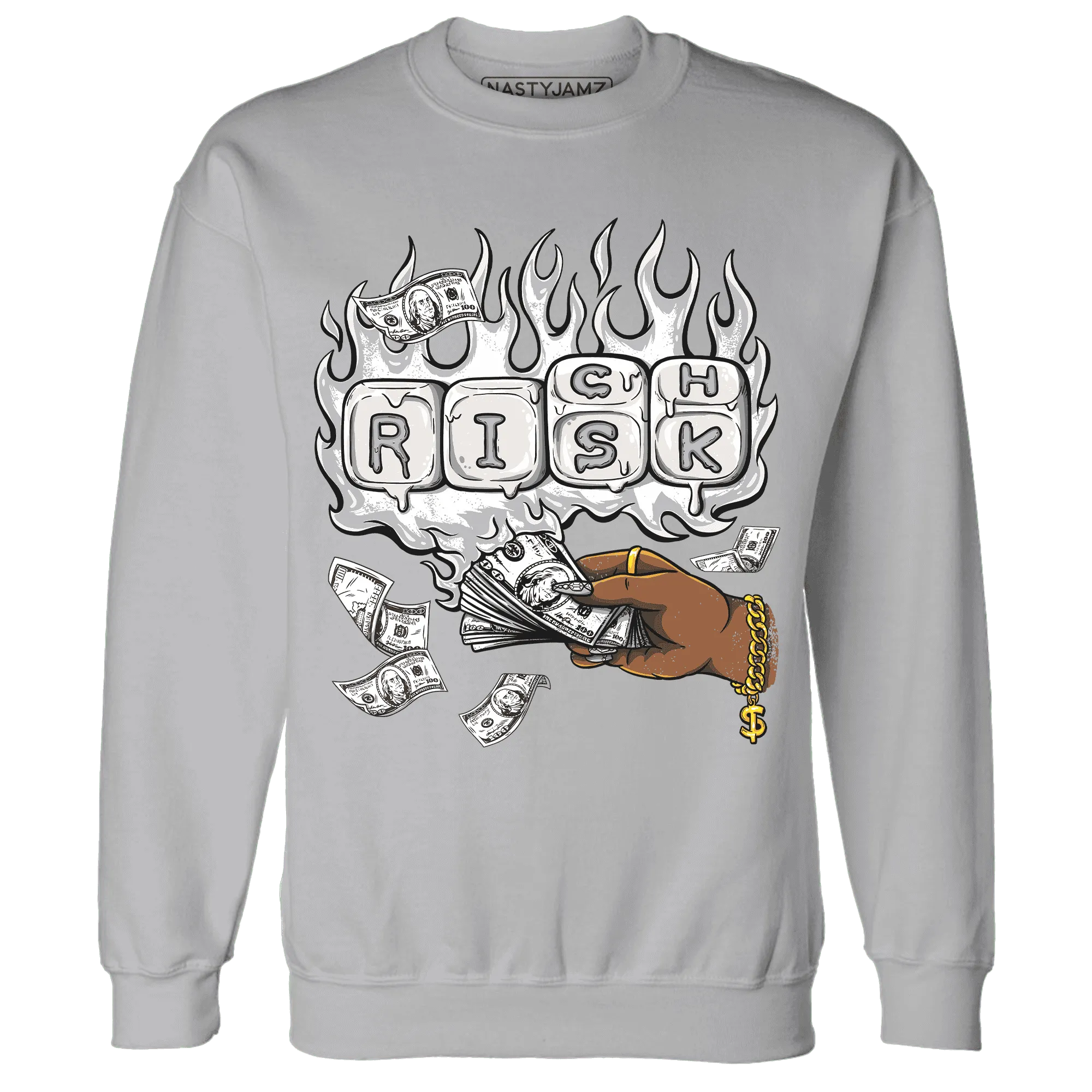 Cement-Grey-3s-Sweatshirt-Match-Rich-Or-Risk