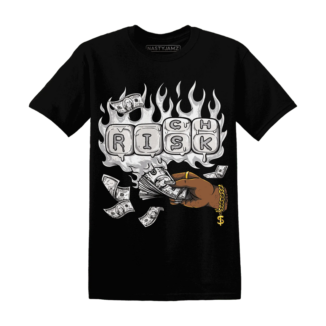 Cement-Grey-3s-T-Shirt-Match-Rich-Or-Risk