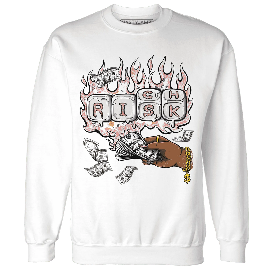 Red-Stardust-3s-Sweatshirt-Match-Rich-Or-Risk