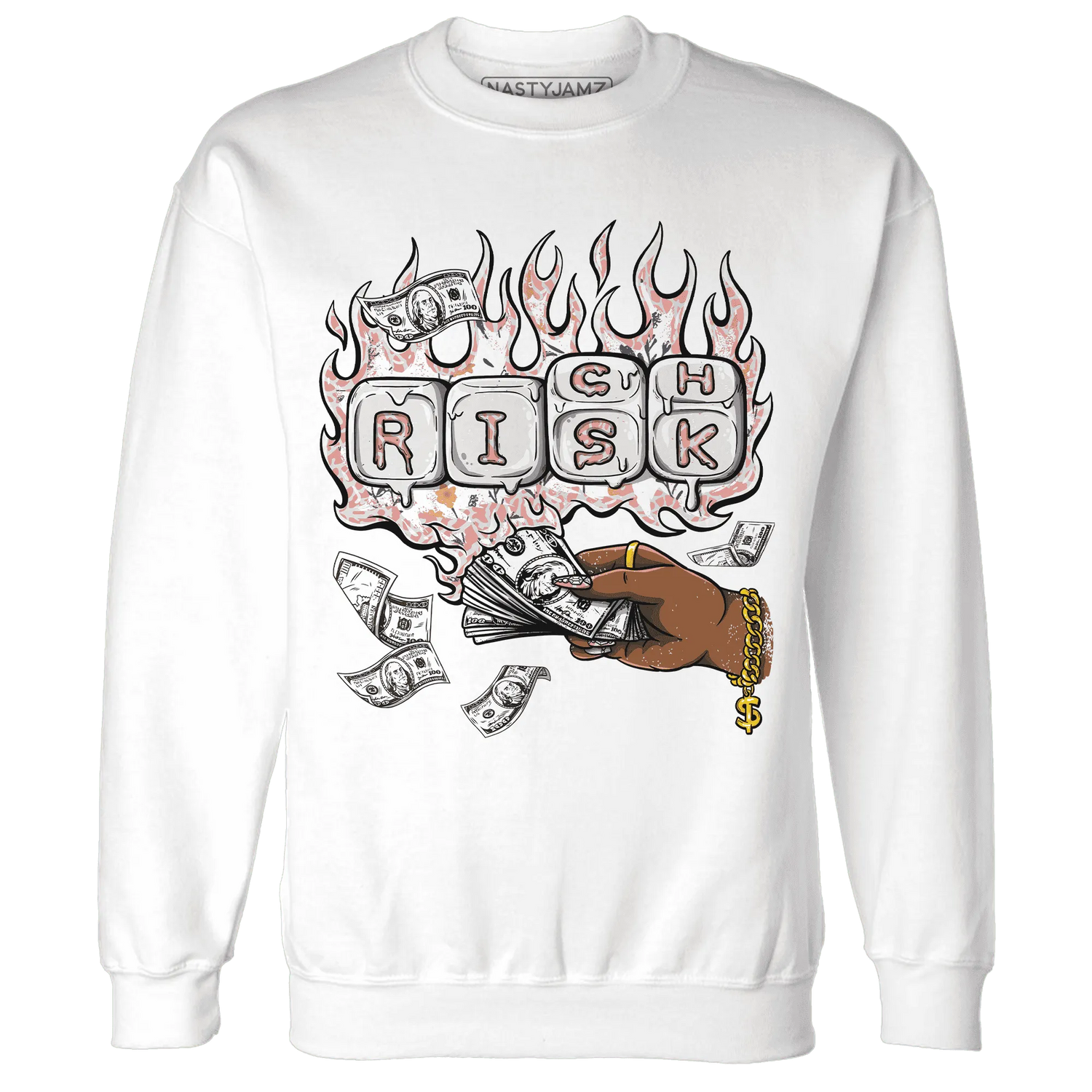Red-Stardust-3s-Sweatshirt-Match-Rich-Or-Risk