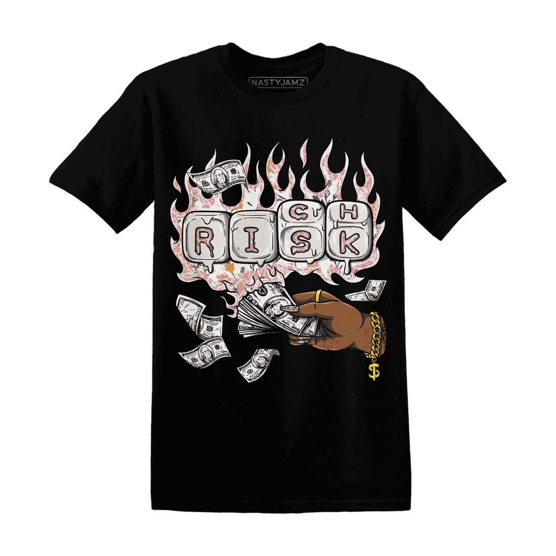 Red-Stardust-3s-T-Shirt-Match-Rich-Or-Risk