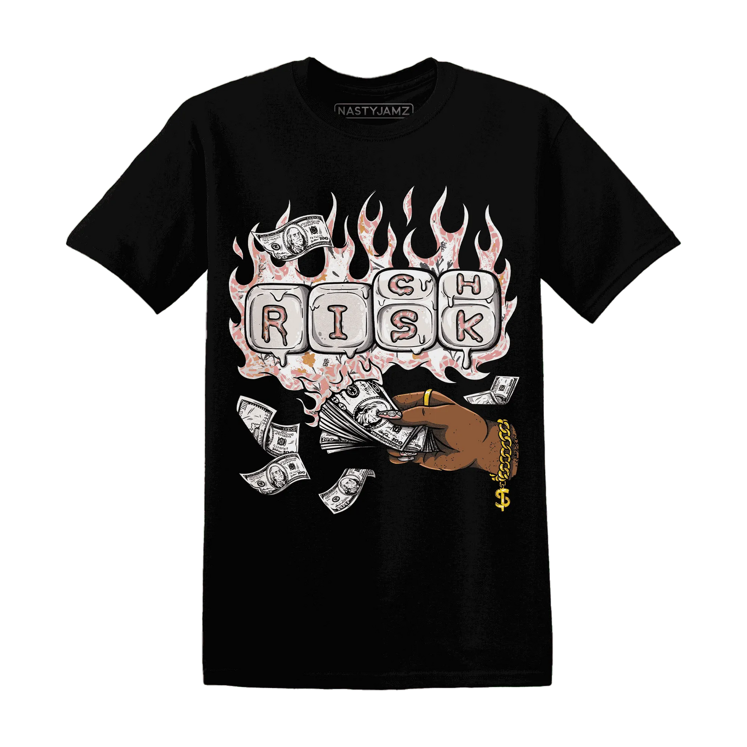 Red-Stardust-3s-T-Shirt-Match-Rich-Or-Risk