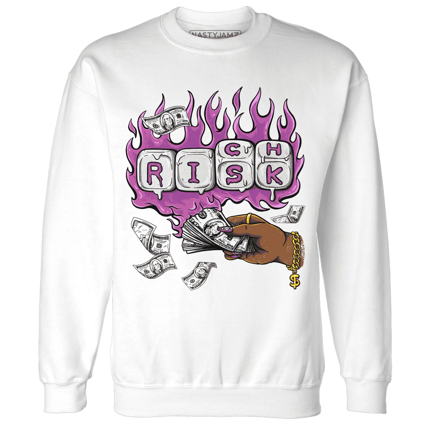 GS-Hyper-Violet-4s-Sweatshirt-Match-Rich-Or-Risk