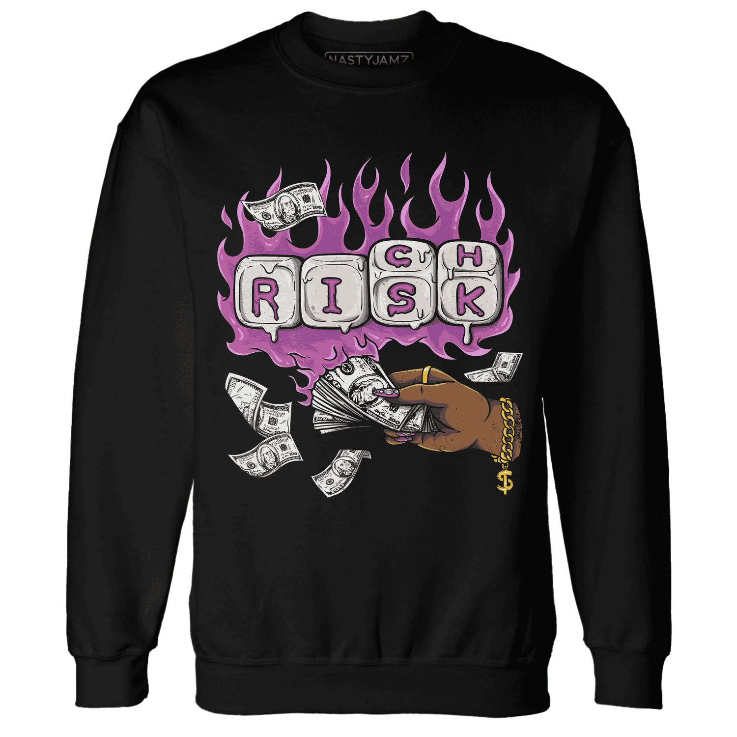 GS-Hyper-Violet-4s-Sweatshirt-Match-Rich-Or-Risk